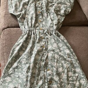 Speed Control Green Floral Blouse